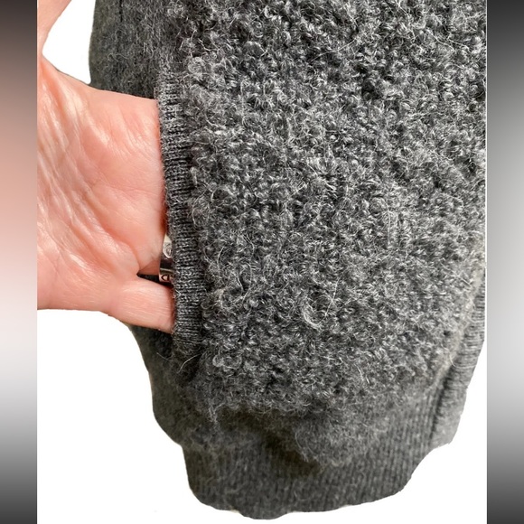 Antropologie Leifsdottir - Gray Alpaca Hook Front Tunic Vest Sz S $229 - Picture 7 of 12